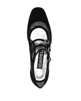 Carel Paris メッシュパネル入りスエードパンプス - サムネイル4