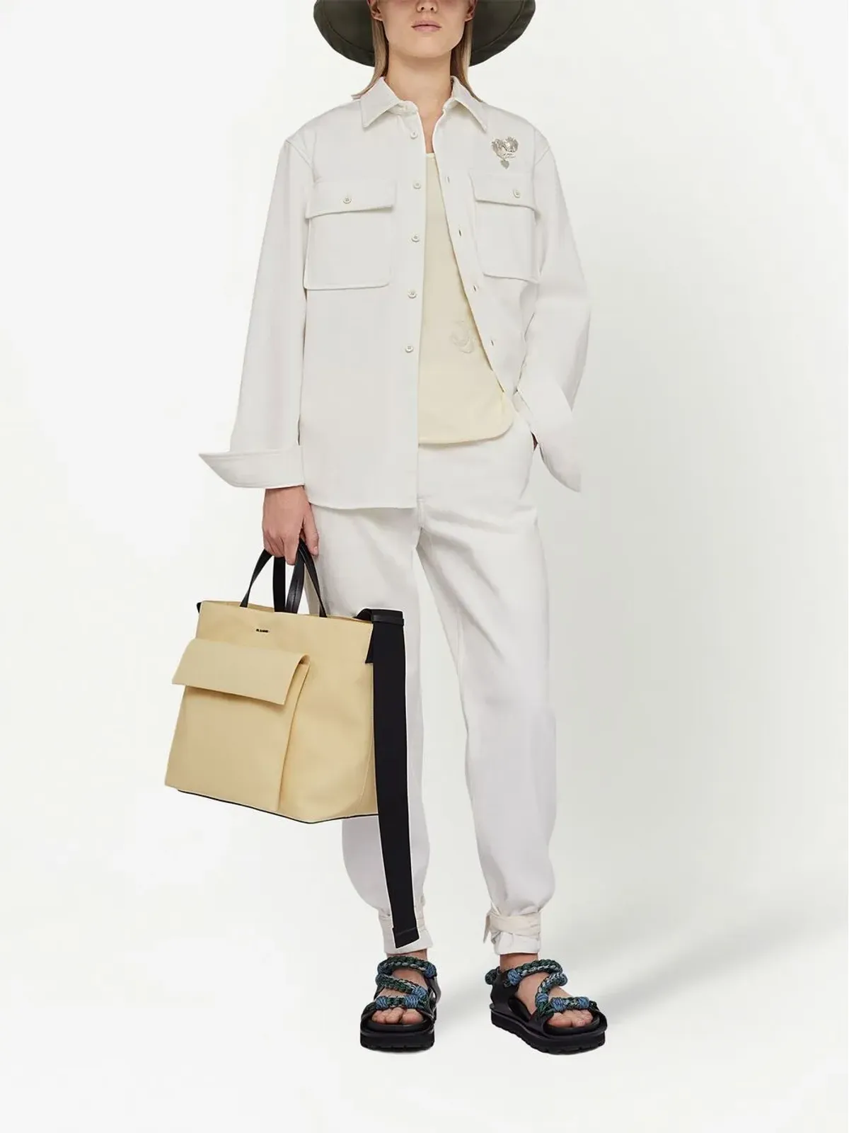 Jil Sander クラシックカラー コットン シャツ（ホワイト） - 画像2