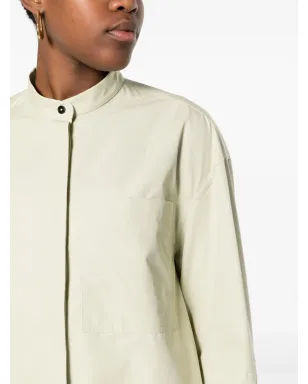 Jil Sander ノーカラーコットンシャツ - サムネイル5