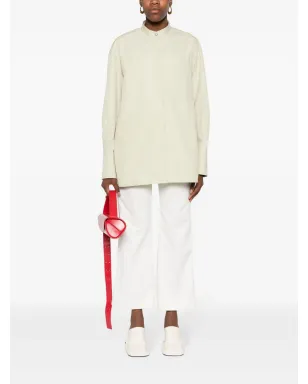 Jil Sander ノーカラーコットンシャツ - サムネイル2