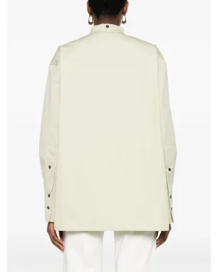 Jil Sander ノーカラーコットンシャツ - サムネイル4