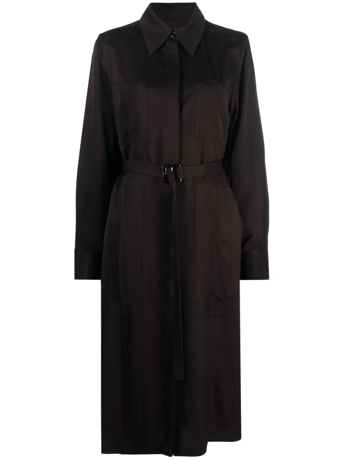 Jil Sander シングルブレスト ベルト付き ウエストコート ブラウン - 画像1