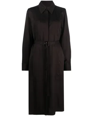 Jil Sander シングルブレスト ベルト付き ウエストコート ブラウン - サムネイル1