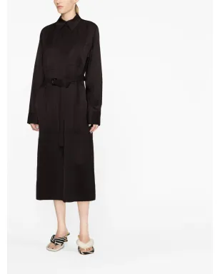 Jil Sander シングルブレスト ベルト付き ウエストコート ブラウン - サムネイル2