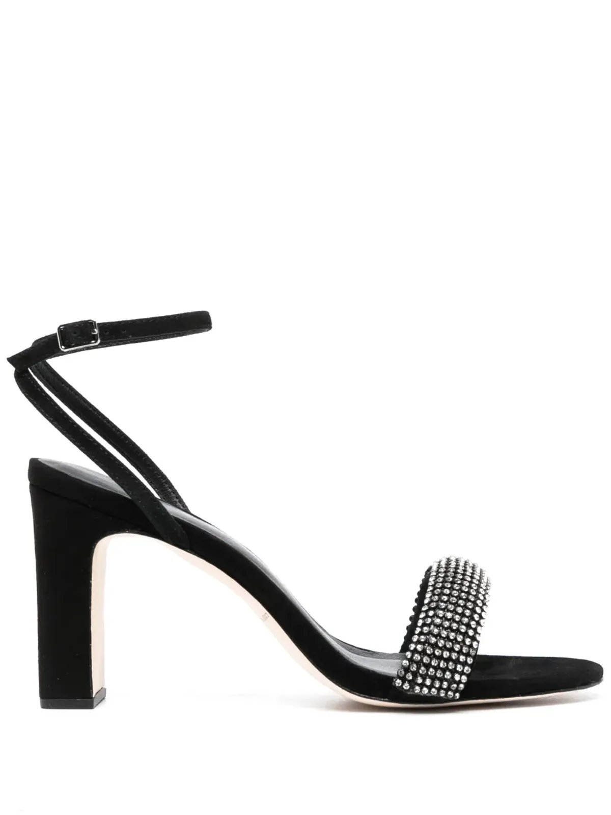 Loeffler Randall Shay 80mm ラインストーン付きサンダル（ブラック） - 画像1