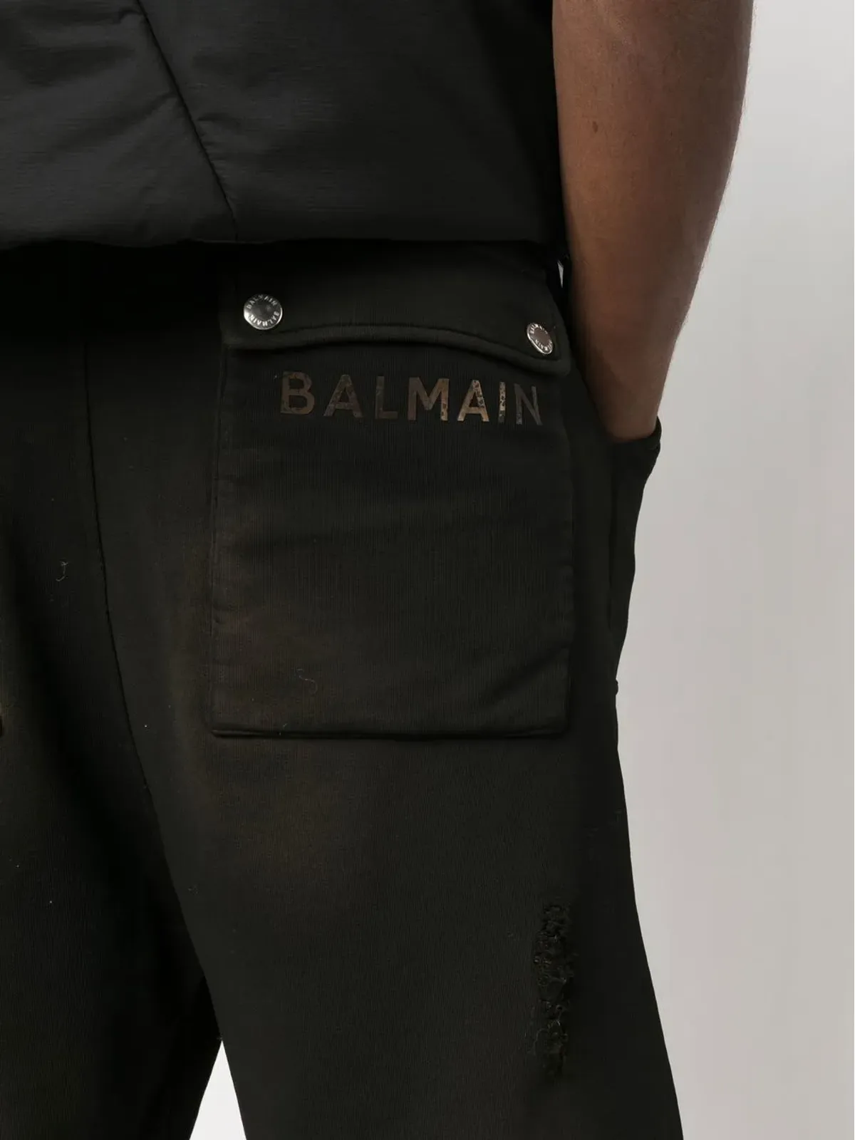 Balmain リップドコットンショーツ - 画像5