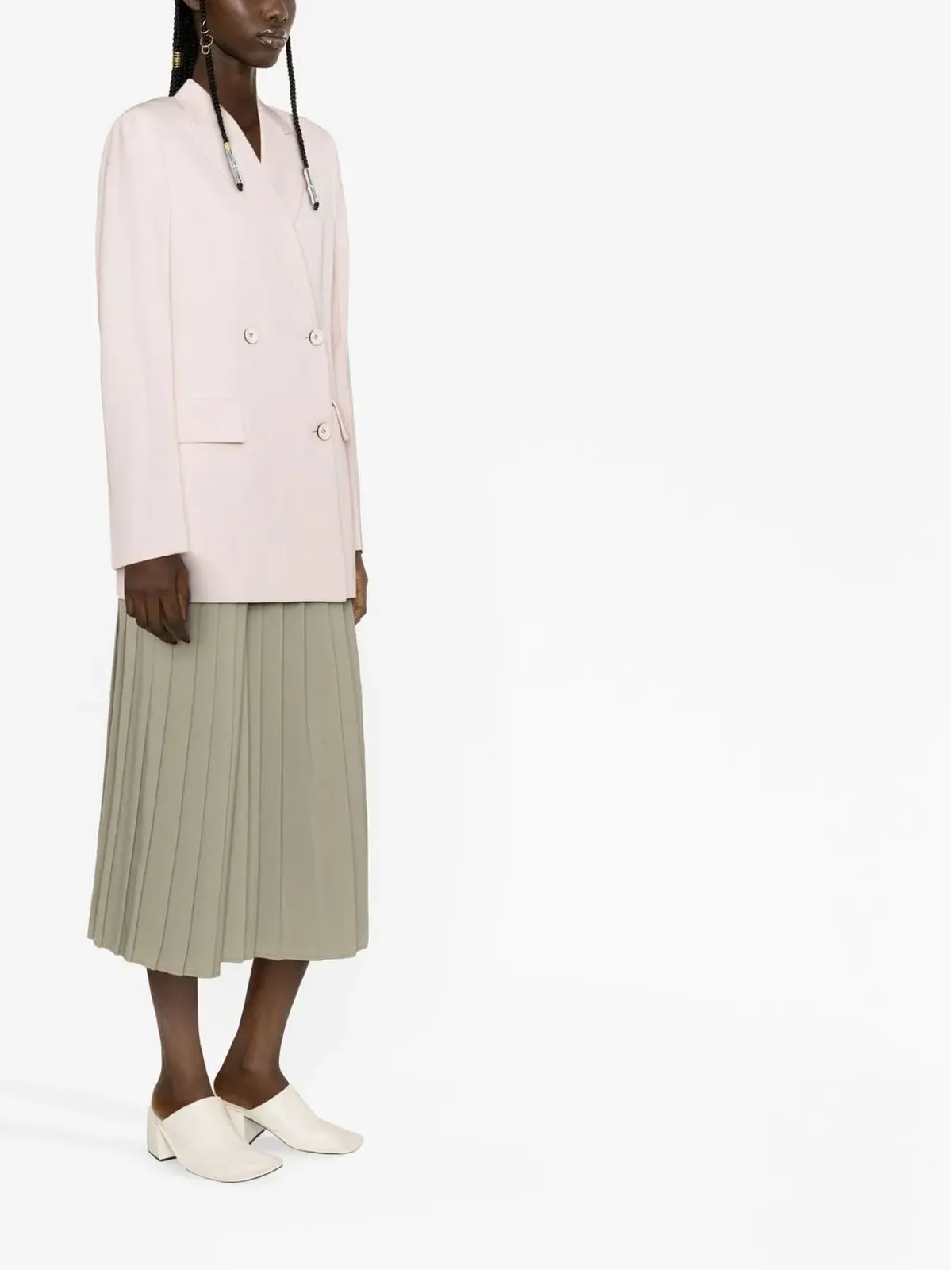 Jil Sander ダブルブレスト テーラードブレザー - 画像3