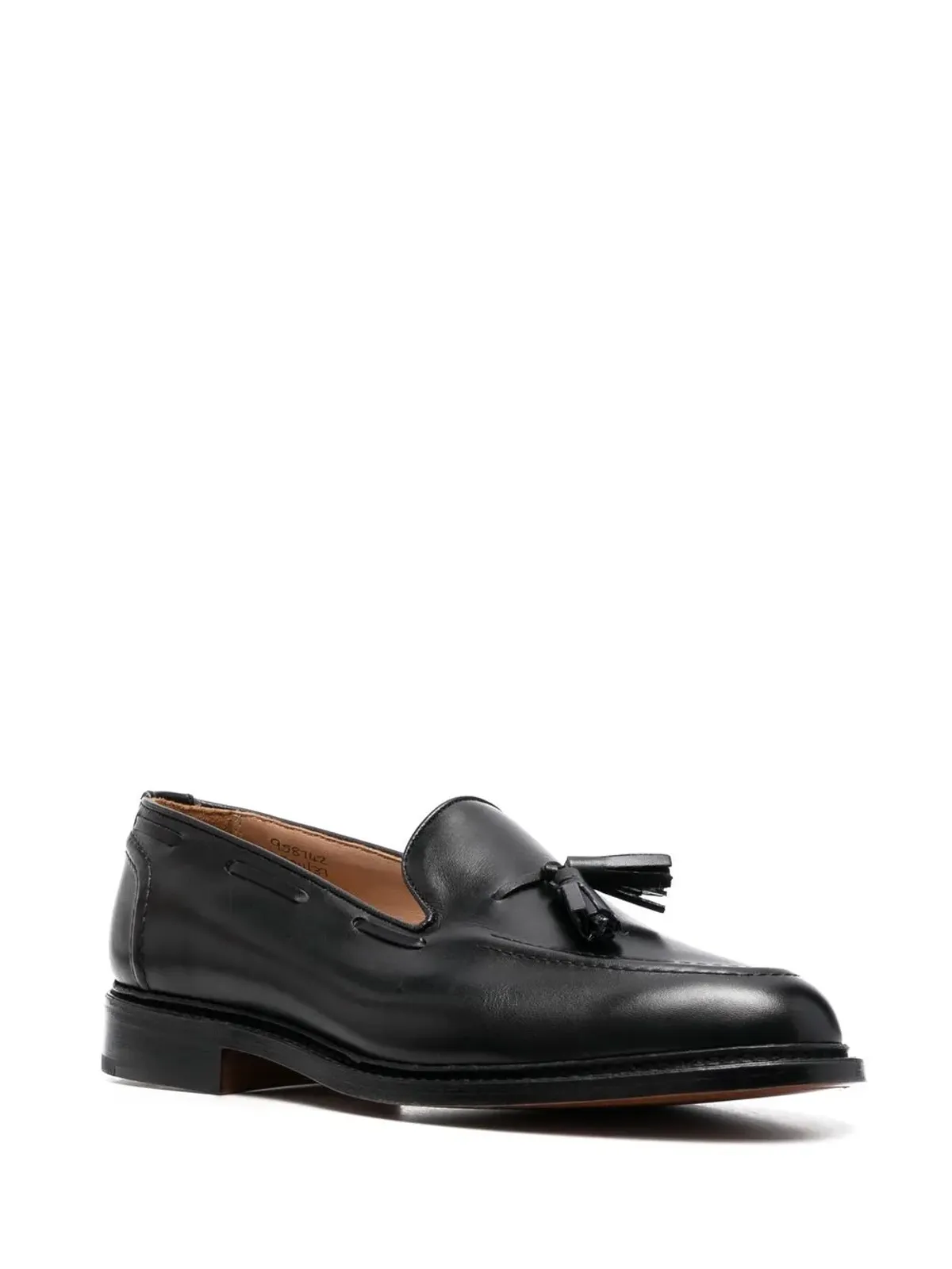 Tricker's タッセルディテール レザー ローファー - ブラック - 画像2