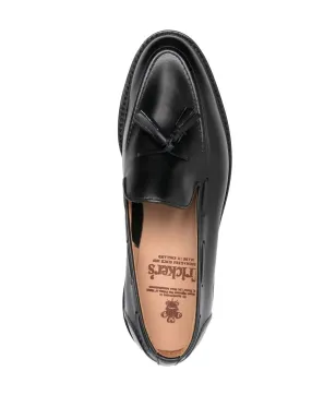 Tricker's タッセルディテール レザー ローファー - ブラック - サムネイル4