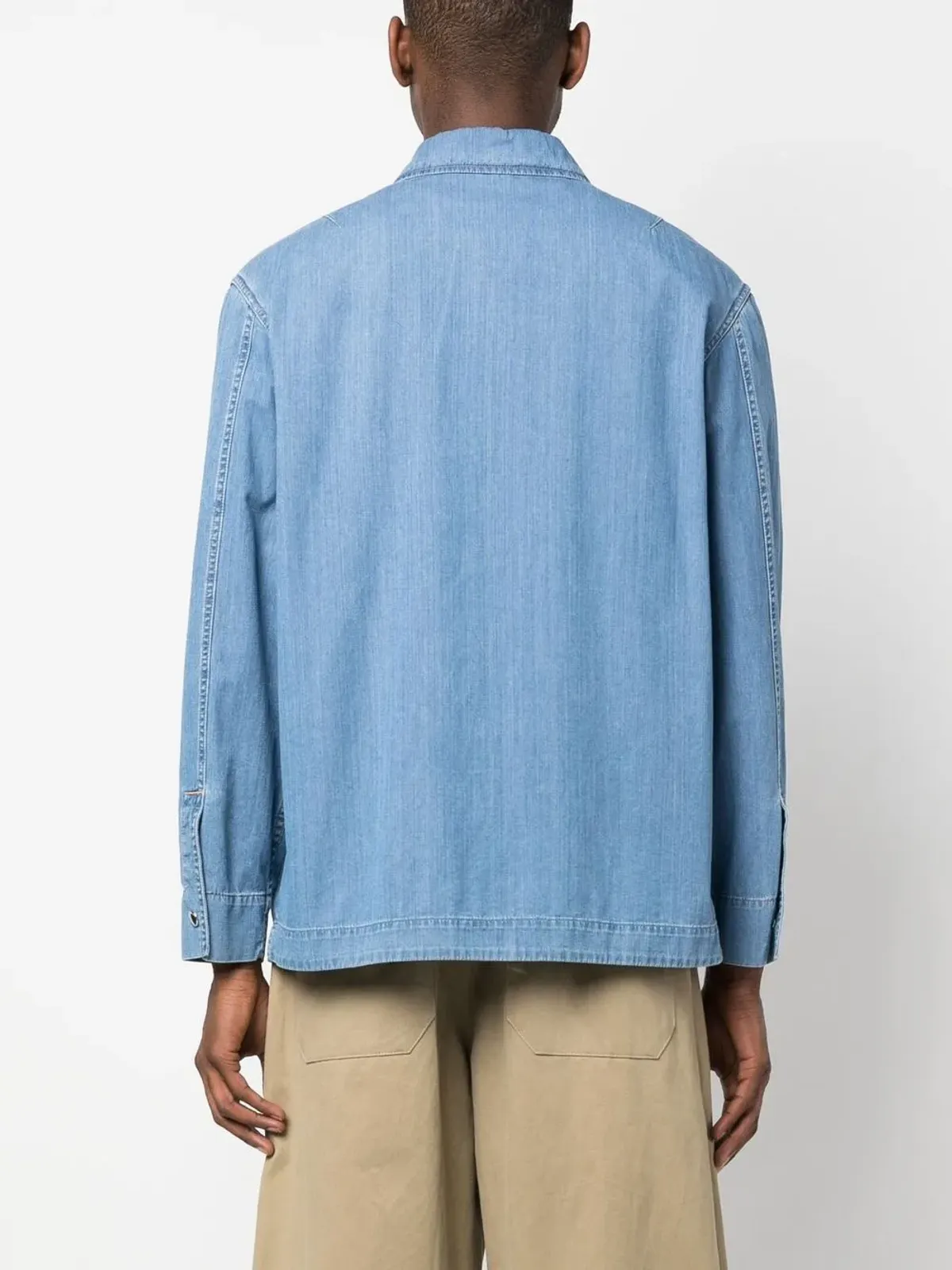 Lanvin ジップアップ デニムシャツ - ブルー - 画像4