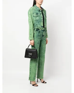 PINKO Love Birds レザー トートバッグ - サムネイル2