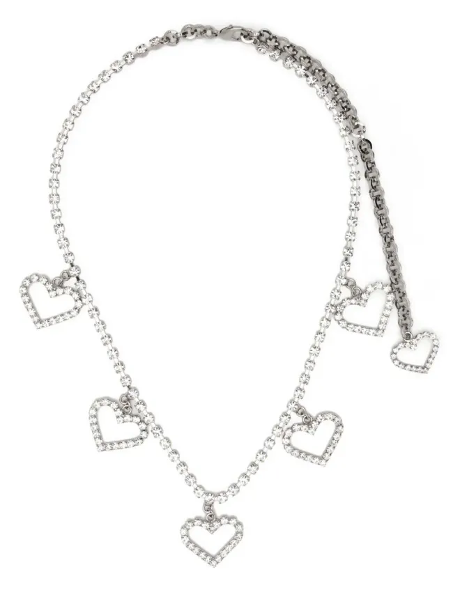 Alessandra Rich Alessandra Rich クリスタルハートネックレスの商品画像