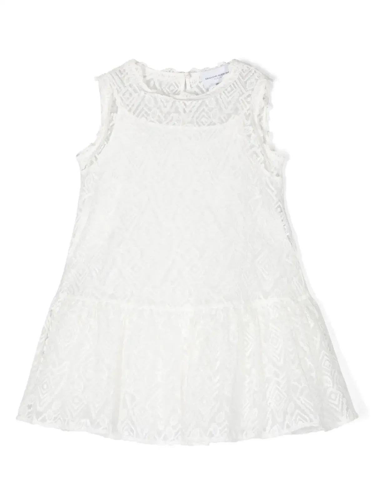 Ermanno Scervino Junior グラフィックプリント ノースリーブドレス - 画像1