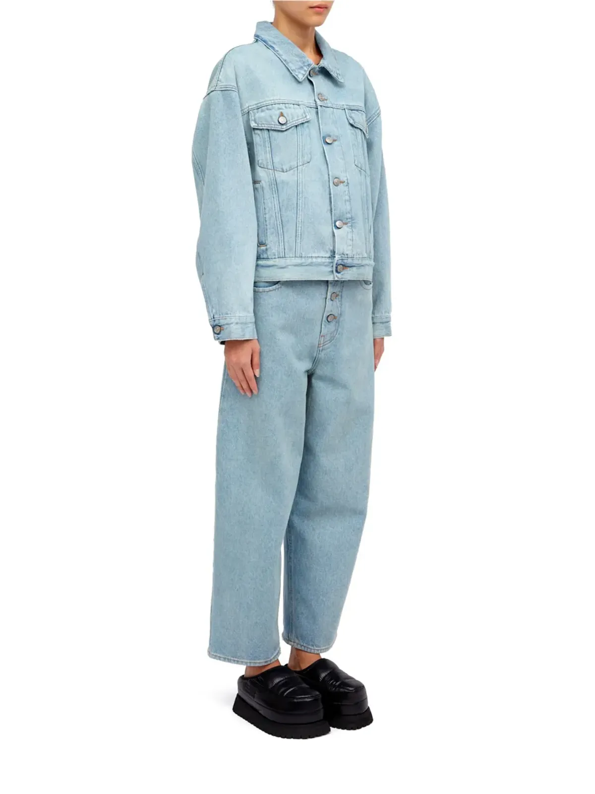 MM6 Maison Margiela ボタンアップデニムジャケット - 画像2
