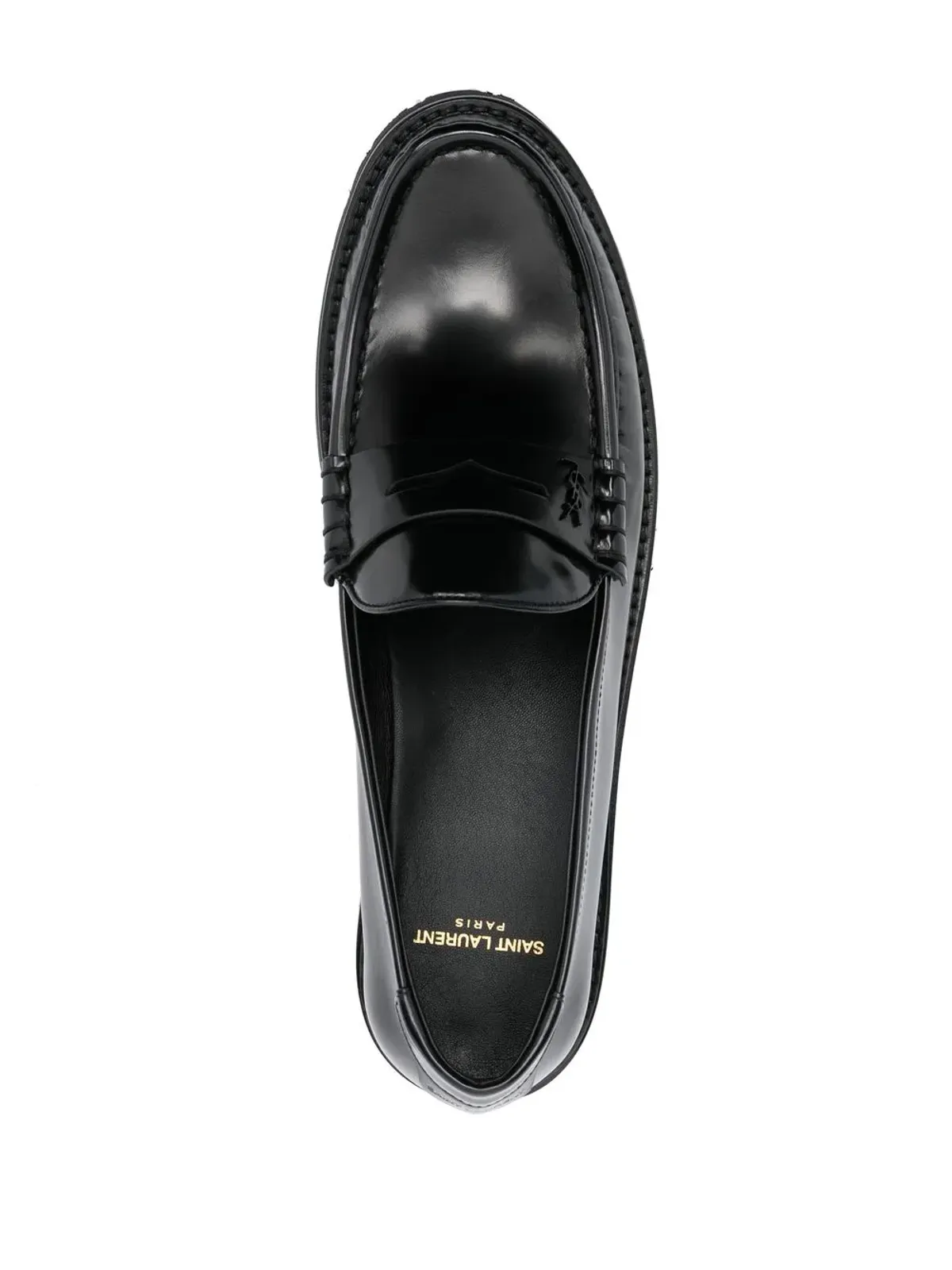 Saint Laurent レ・ローファー ハイシャイン仕上げ フラットシューズ - 画像4