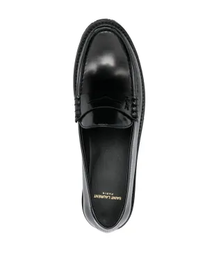 Saint Laurent レ・ローファー ハイシャイン仕上げ フラットシューズ - サムネイル4