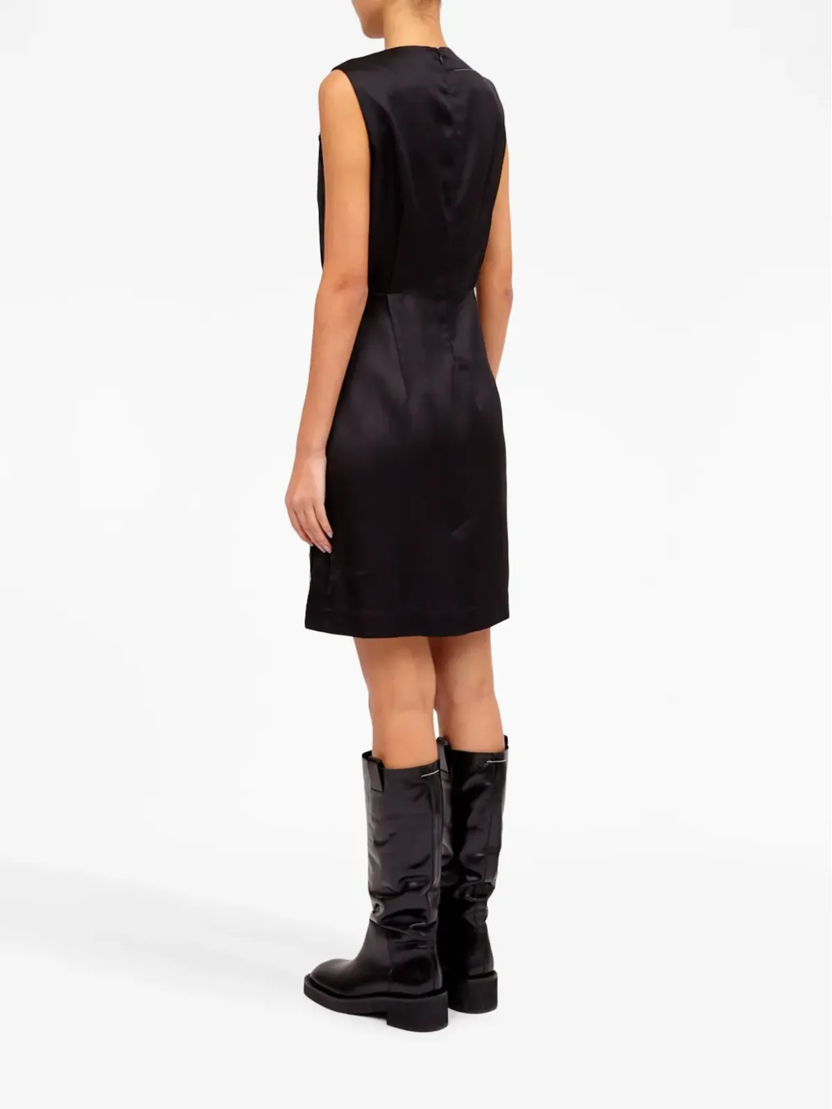 MM6 Maison Margiela ピンストライプ ノースリーブ ミニドレス - 画像5