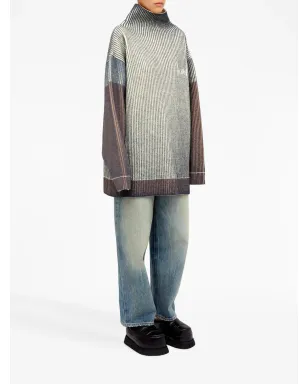 MM6 Maison Margiela ハイネックリブニットジャンパー - White - サムネイル3