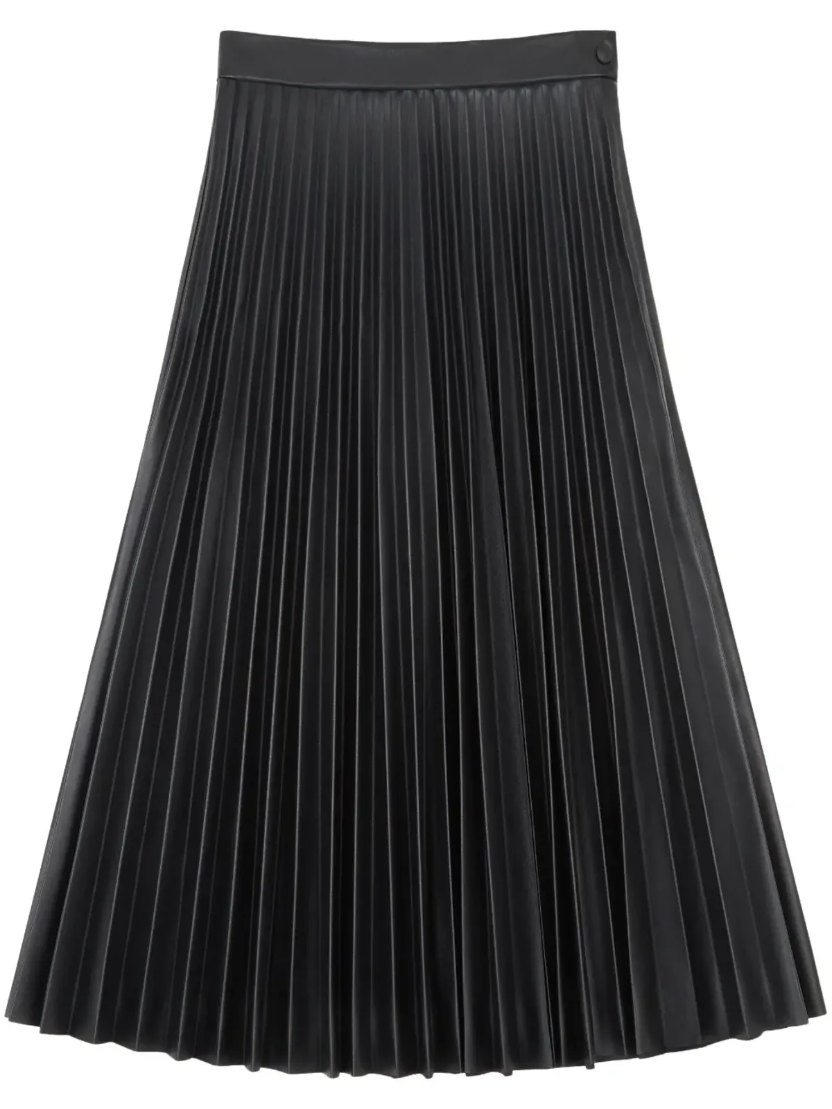 MM6 Maison Margiela プリーツミディスカート - ブラック - 画像1