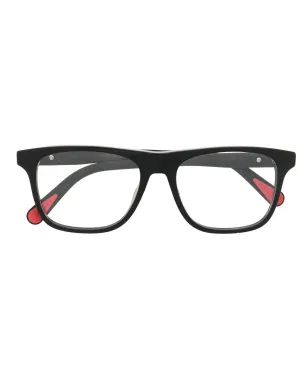 Moncler Eyewear ML5161 レクタンギュラー眼鏡 - ブラック - サムネイル1