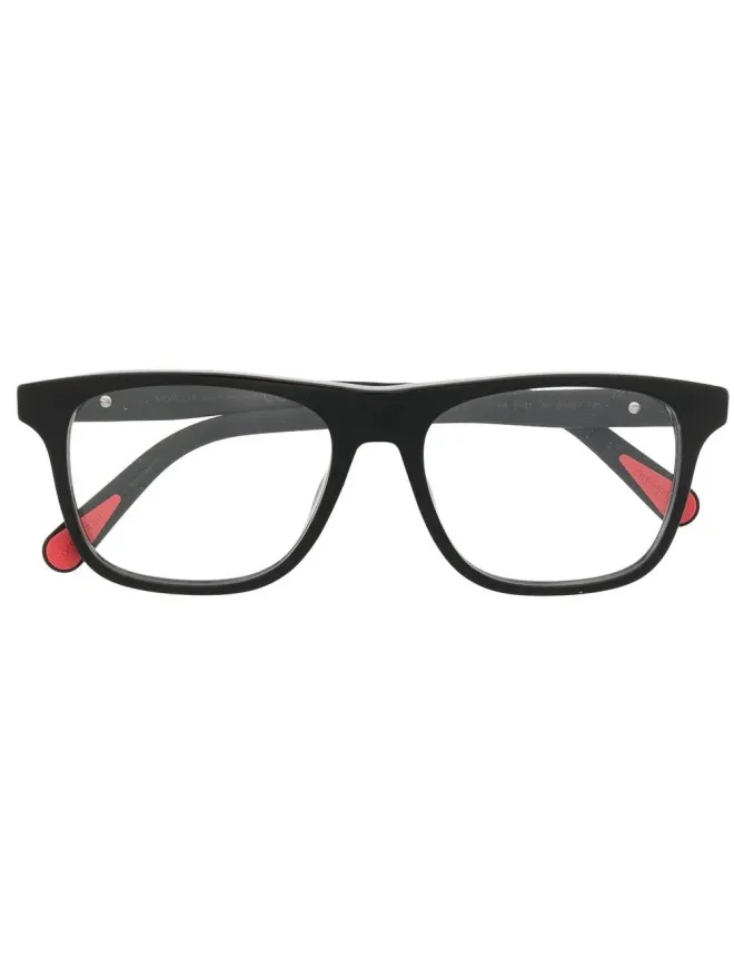 Moncler Eyewear Moncler Eyewear ML5161 レクタンギュラー眼鏡 - ブラックの商品画像