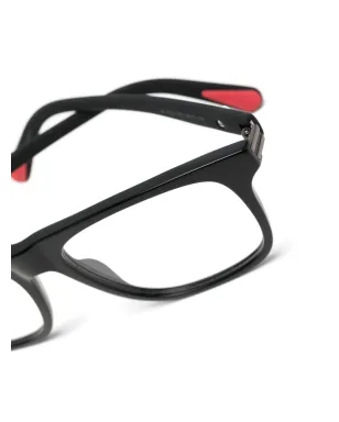 Moncler Eyewear ML5161 レクタンギュラー眼鏡 - ブラック - サムネイル3
