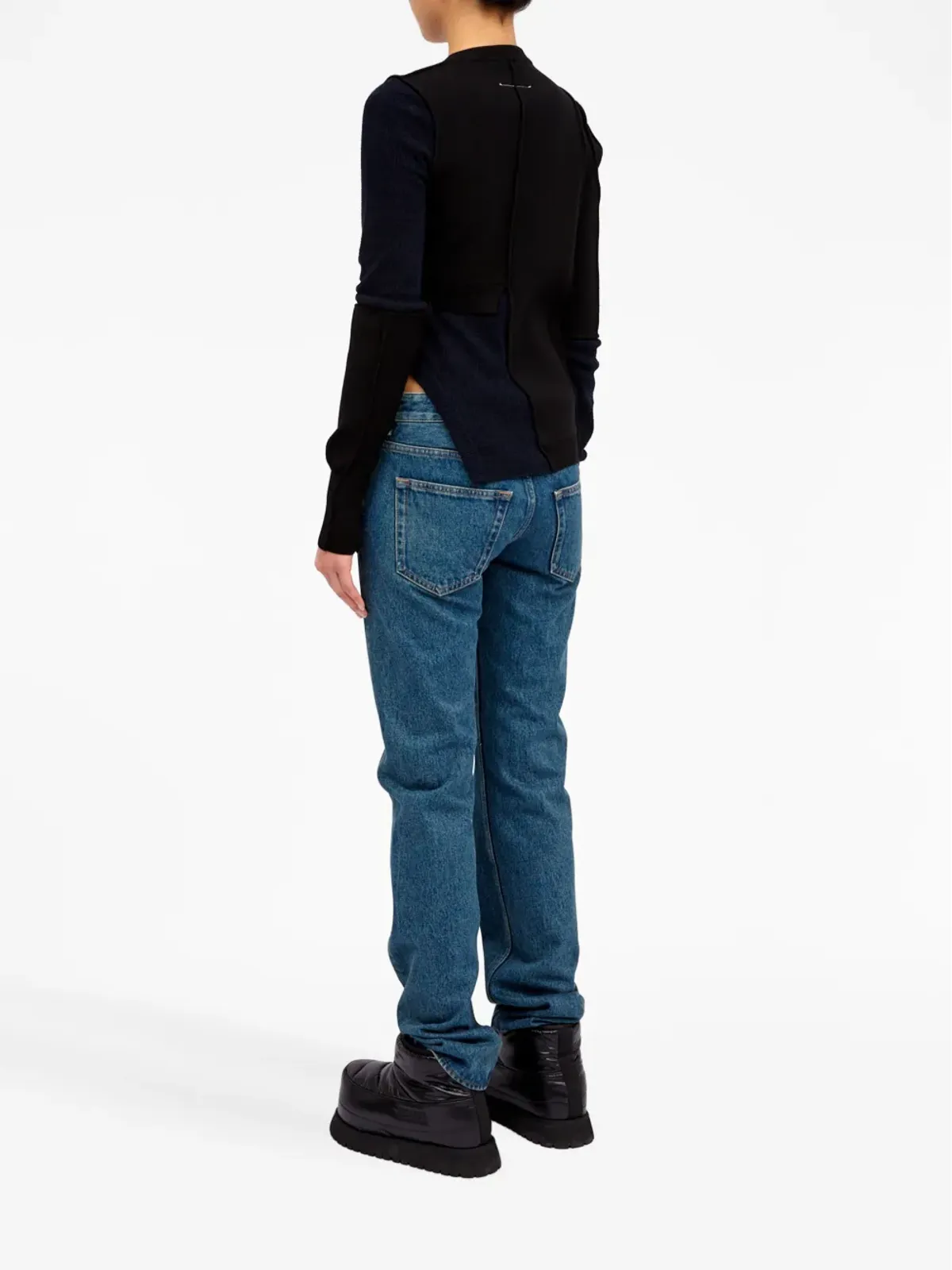 MM6 Maison Margiela ステッチディテール クルーネック ジャンパー - 画像5
