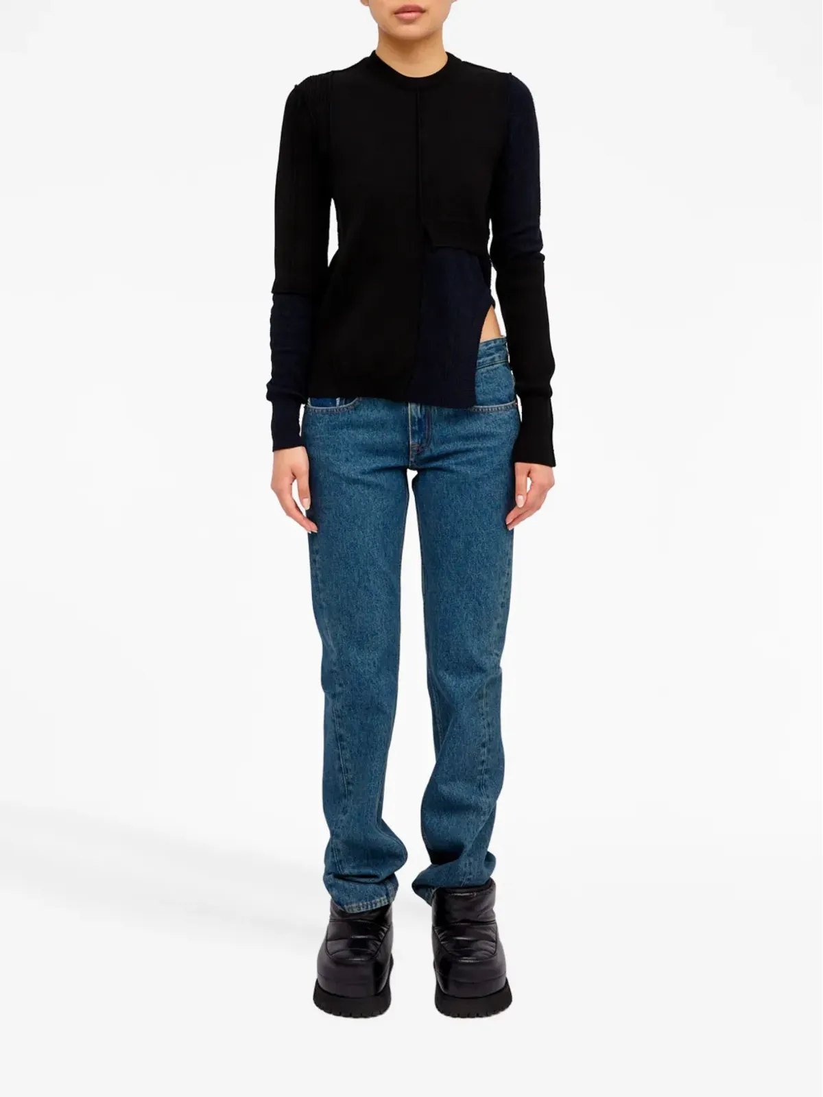 MM6 Maison Margiela ステッチディテール クルーネック ジャンパー - 画像2