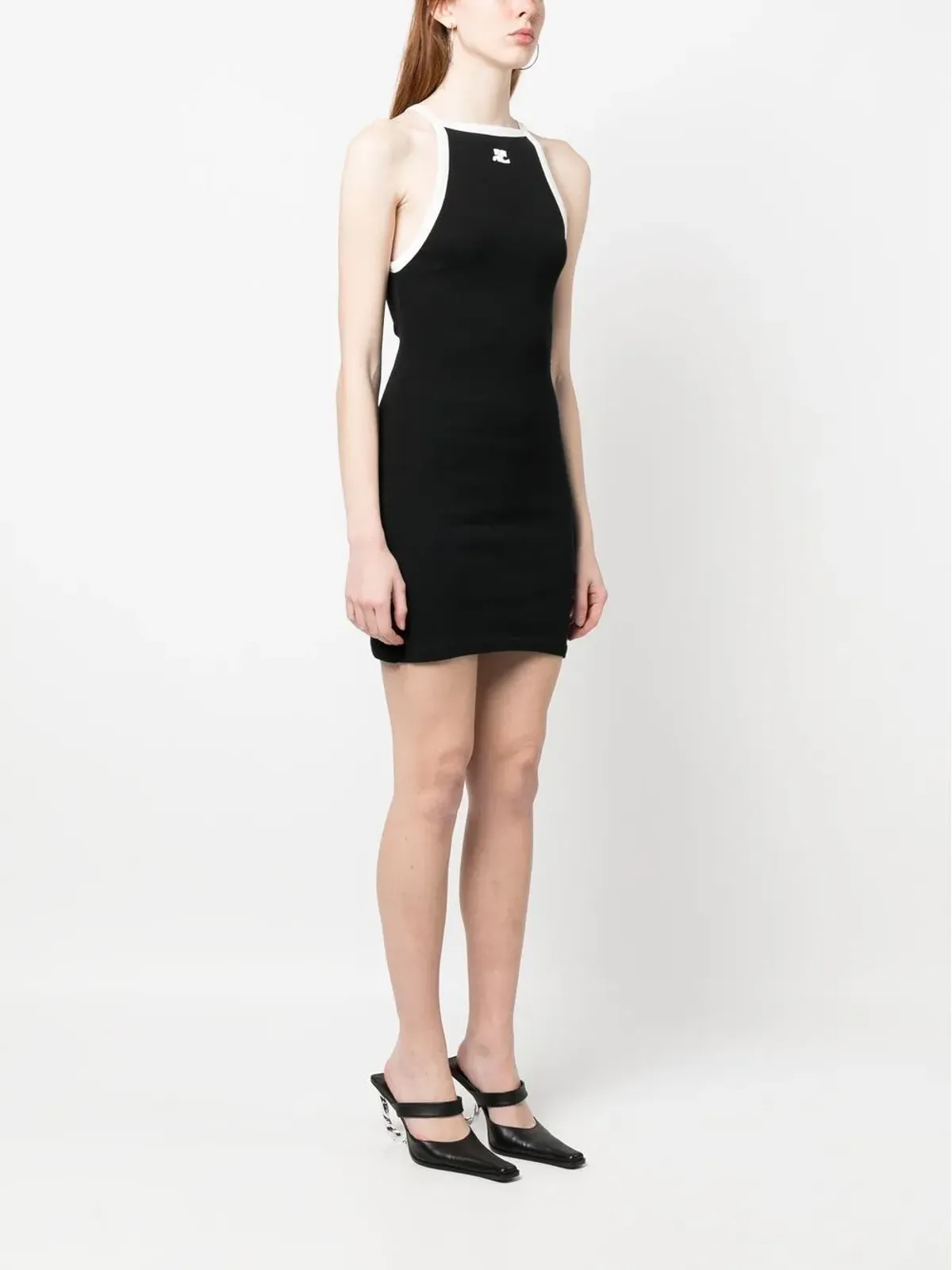 Courrèges ノースリーブ コットン ミニドレス - 画像3