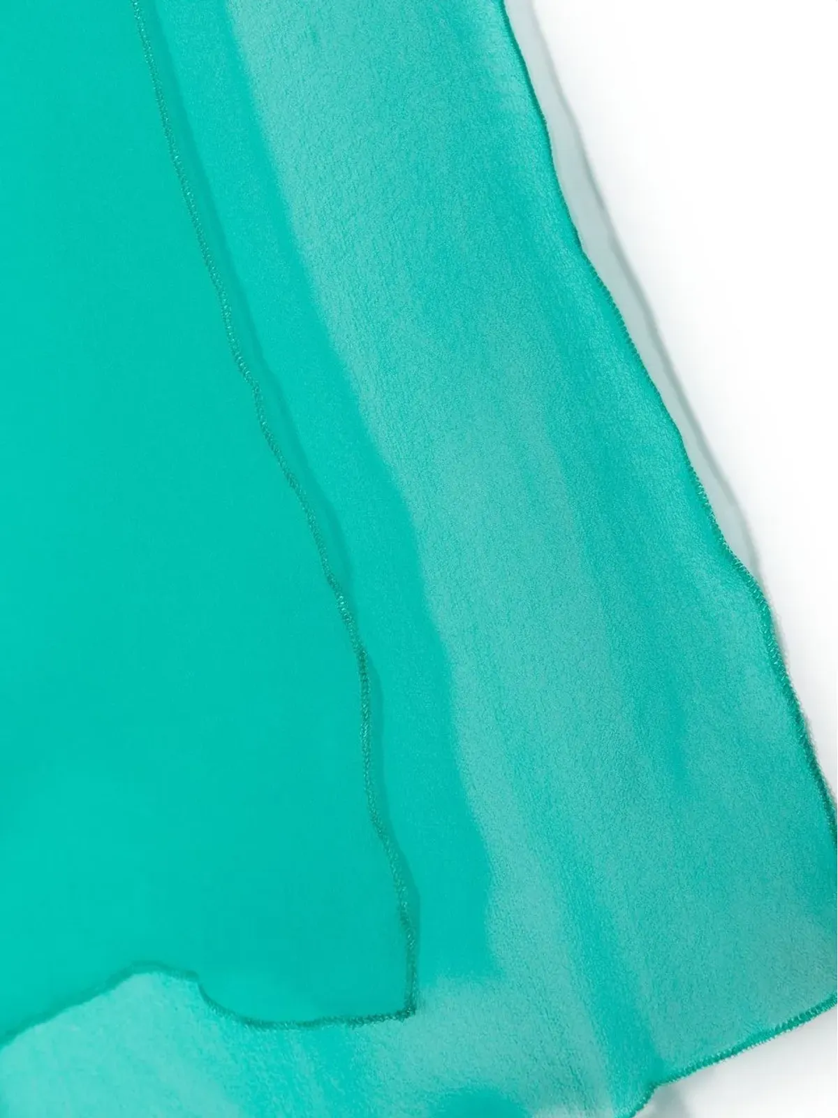 Alberta Ferretti 軽量ロングシルクスカーフ - グリーン - 画像3