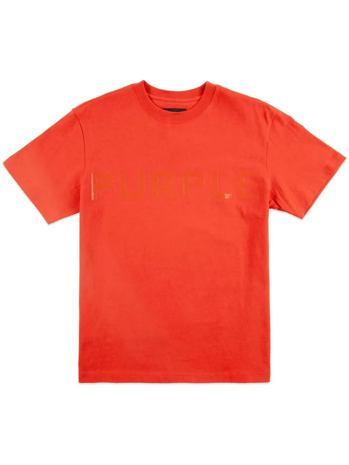 Purple Brand グラフィックロゴ コットン Tシャツ - オレンジ - 画像1