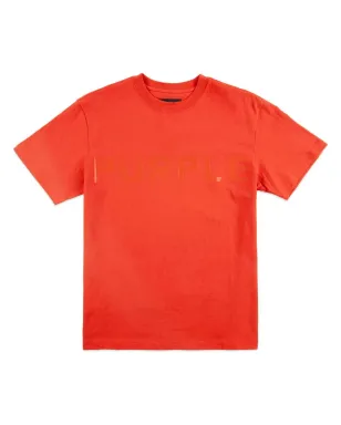 Purple Brand グラフィックロゴ コットン Tシャツ - オレンジ - サムネイル1