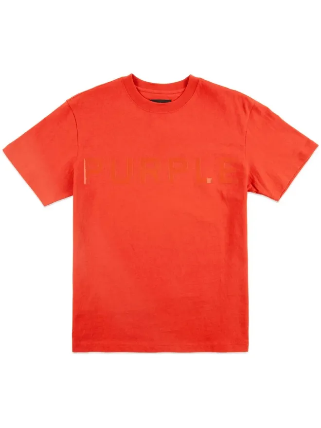 Purple Brand Purple Brand グラフィックロゴ コットン Tシャツ - オレンジの商品画像