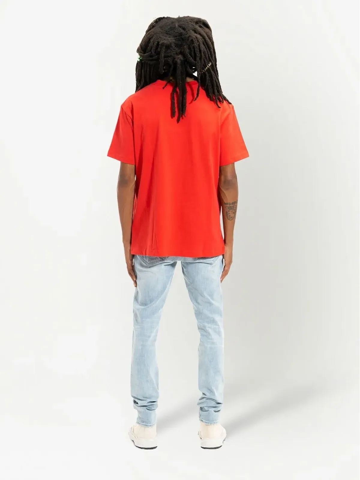 Purple Brand グラフィックロゴ コットン Tシャツ - オレンジ - 画像3