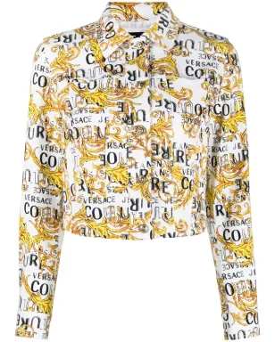 Versace Jeans Couture ロゴプリント クロップドジャケット - サムネイル1