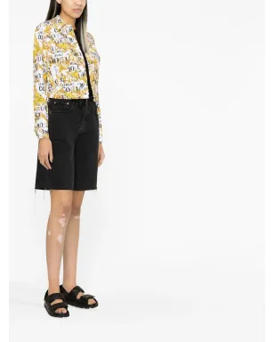 Versace Jeans Couture ロゴプリント クロップドジャケット - サムネイル3