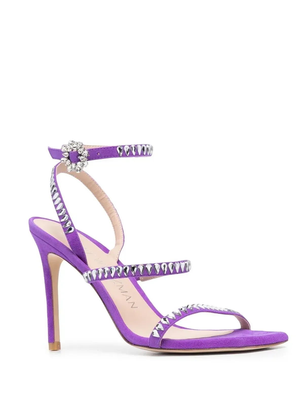 Stuart Weitzman ジェムカット スティレットサンダル パープル - 画像2