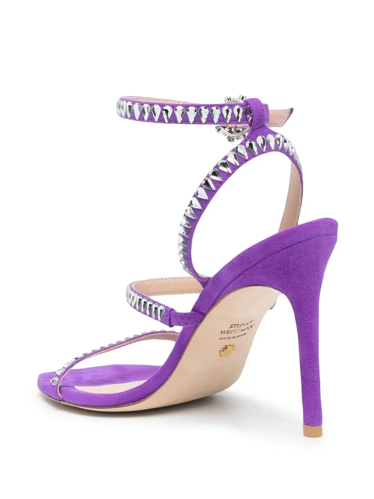 Stuart Weitzman ジェムカット スティレットサンダル パープル - 画像3