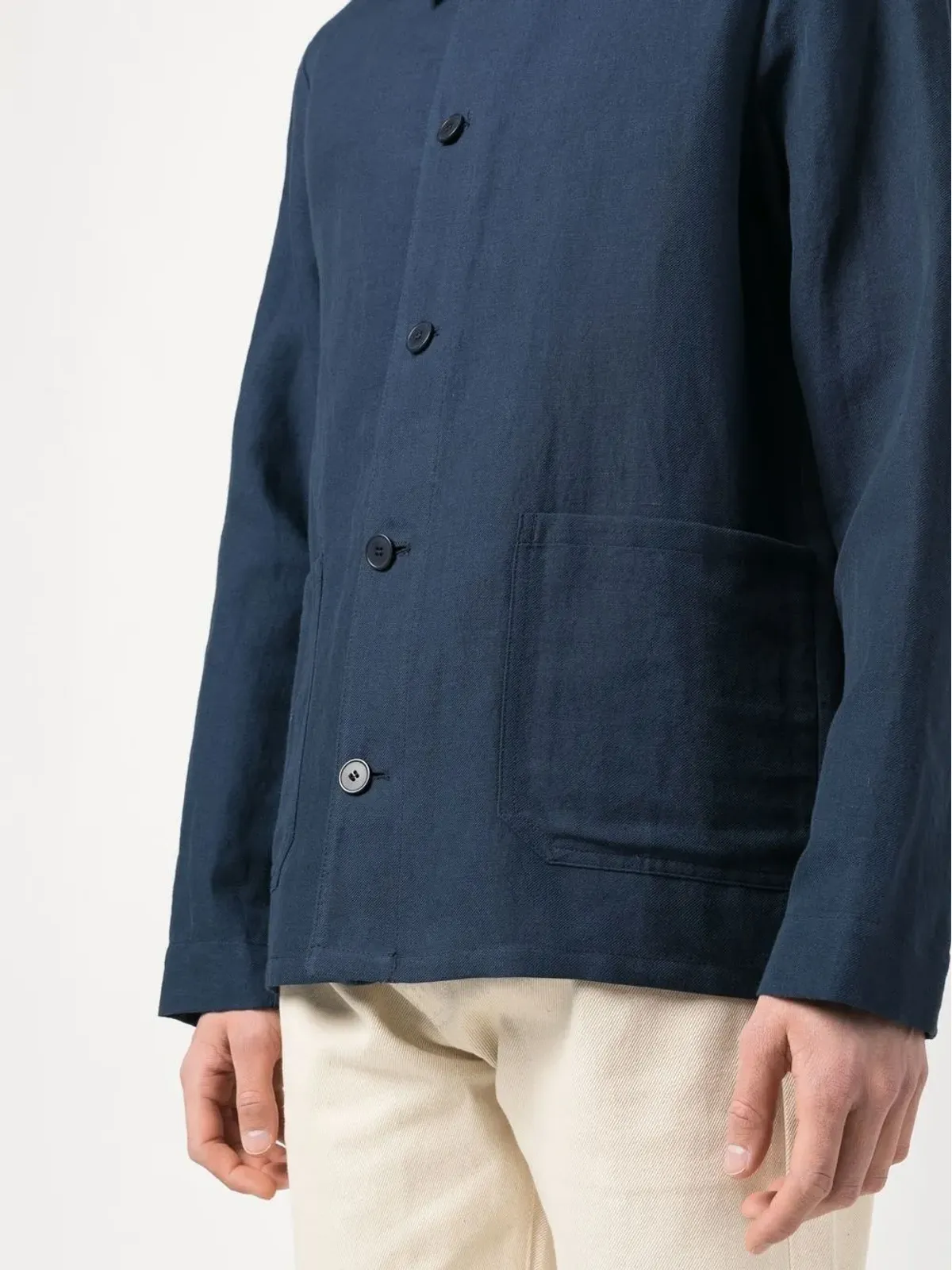 A.P.C. ボタンアップジャケット ブルー - 画像5