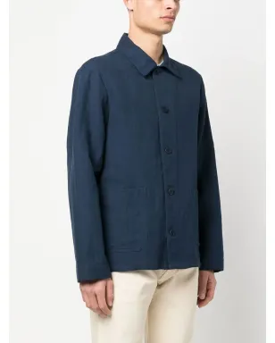 A.P.C. ボタンアップジャケット ブルー - サムネイル3