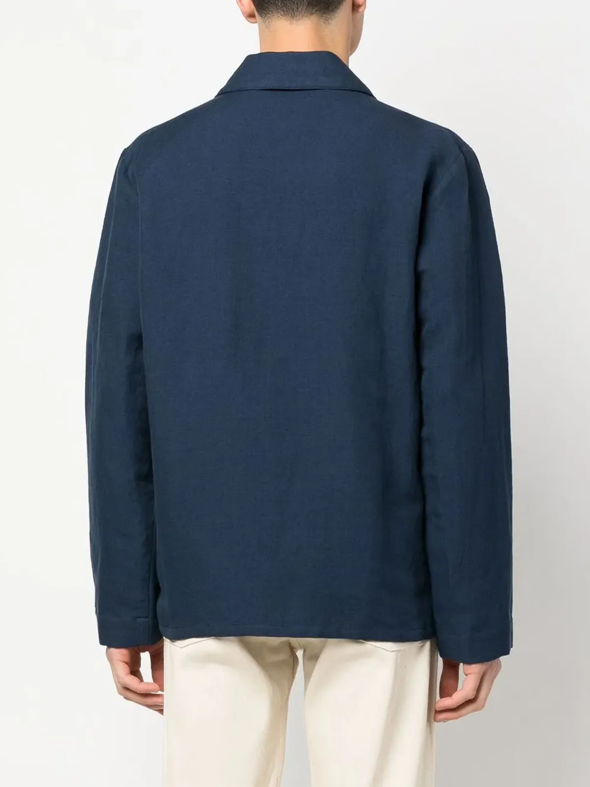A.P.C. ボタンアップジャケット ブルー - 画像4