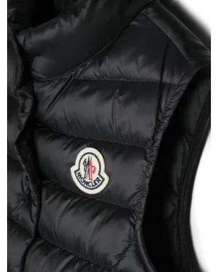 Moncler Enfant ロゴパッチ付きパデッドダウンジレ - ブラック - サムネイル3