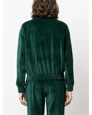 Sporty & Rich ロゴプリントベルベット トラックジャケット - サムネイル4