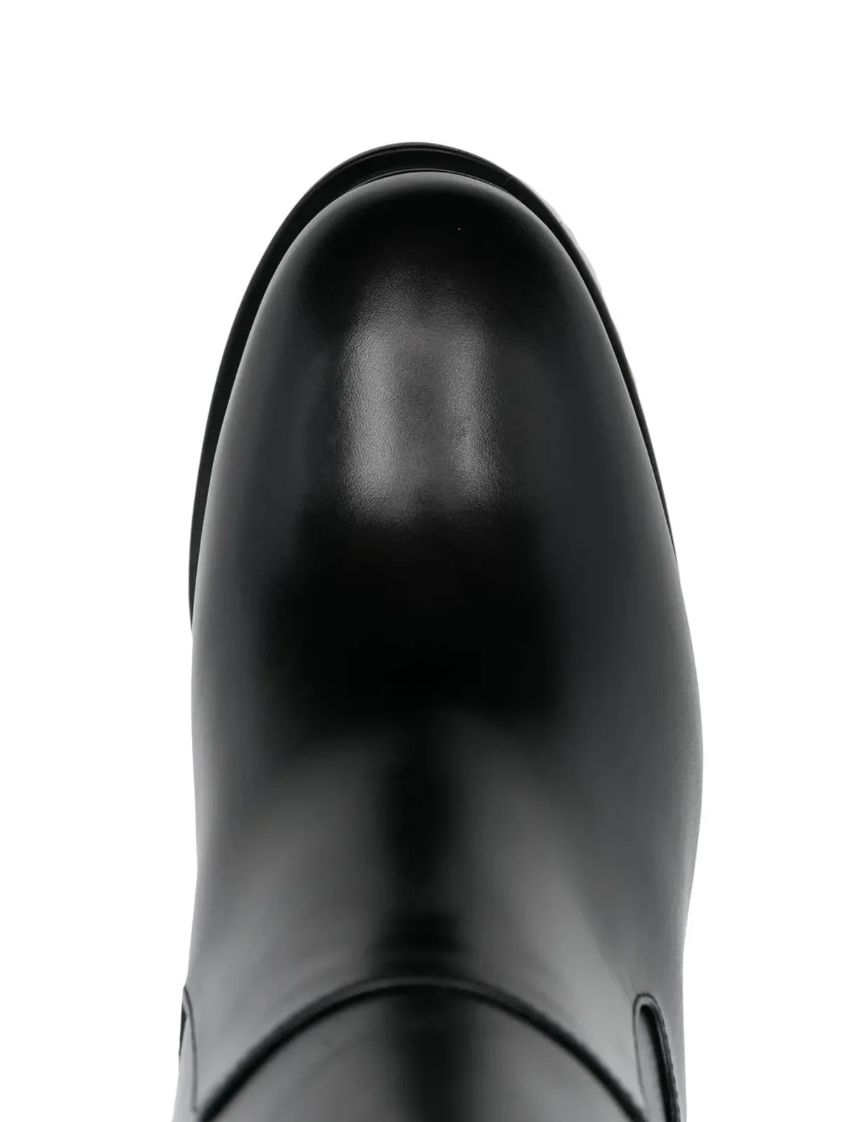 Alexander McQueen アンクルブーツ プラットフォームソール アイレット ブラック - 画像4