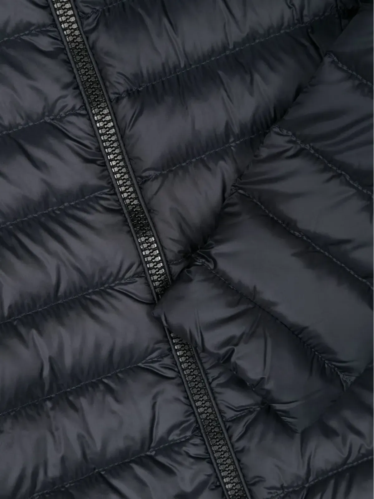 Moncler Enfant ロゴパッチ付きジップアップパッド入りジャケット - 画像3