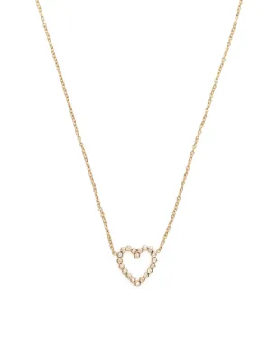Zoë Chicco 14kt yellow gold heart diamond necklace - サムネイル1