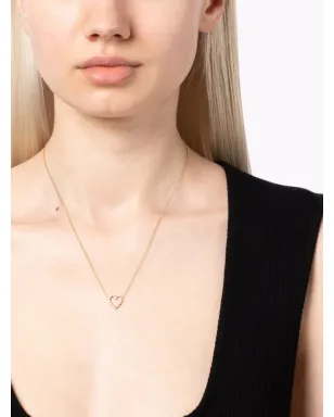 Zoë Chicco 14kt yellow gold heart diamond necklace - サムネイル2