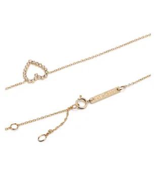 Zoë Chicco 14kt yellow gold heart diamond necklace - サムネイル4