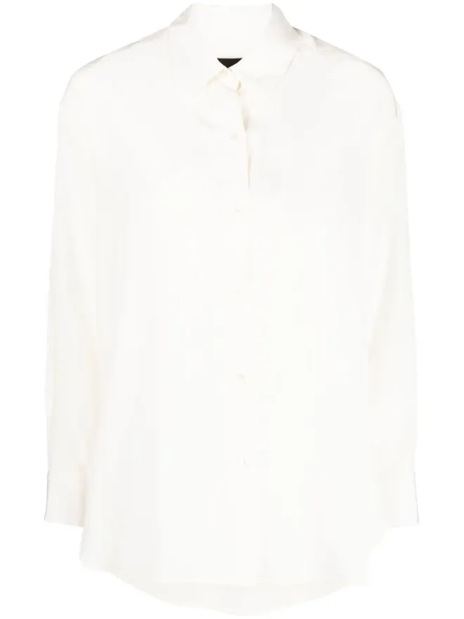 NILI LOTAN Nili Lotan シアーシルク長袖シャツの商品画像