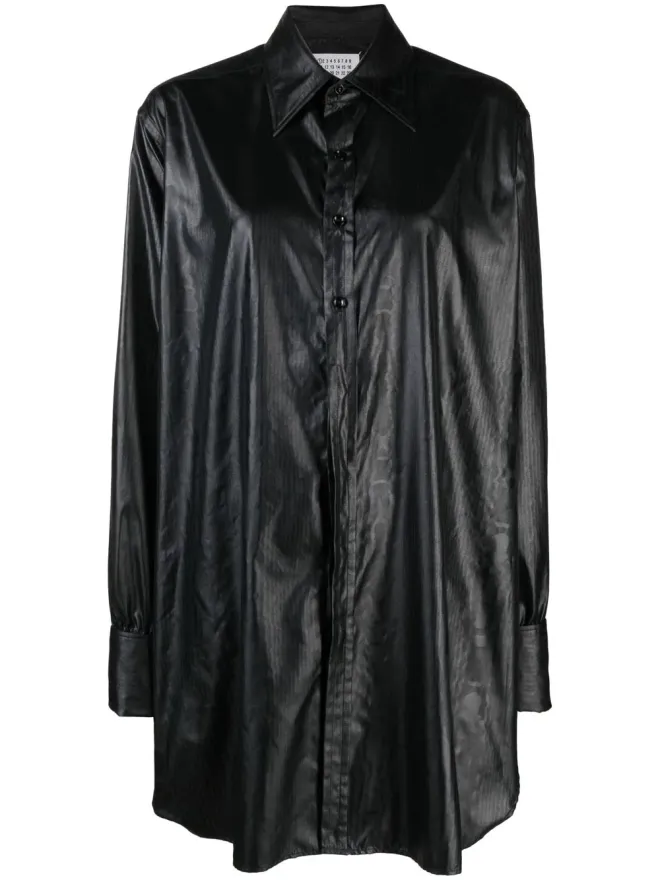 Maison Margiela Maison Margiela ロングライン フェイクレザーシャツの商品画像